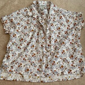 Rachel Zoe Floral Button-Up Blouse SZ S